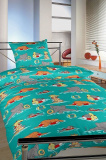 S motívom zvieratiek detské krepové posteľné obliečky Kúpalisko, | 140x200, 70x90 cm