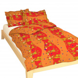 Obliečky bavlna do postieľky - Žirafa červená | 90x130, 45x60 cm