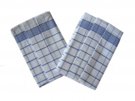Bavlnená utierka v modrej a bielej farbe - 3 ks | rozmer 50x70 cm.