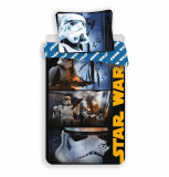Hrdina z Hviezdnych vojen na detských bavlnených posteľných obliečkach Star Wars Stormtroopers, | 140x200, 70x90 cm