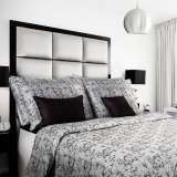 Luxusné damaškové posteľné obliečky Ornella Charly's sivočierna, | 140x220, 70x90 cm, 40x40 cm povlak
