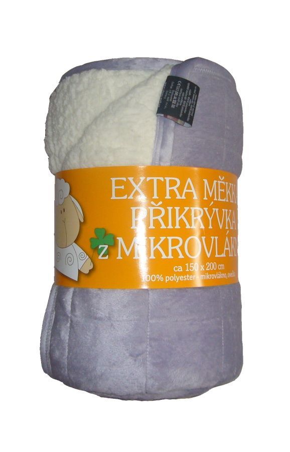 Pre chladné dni Kvalitná mikrovláknová deka Svetlo sivá / biela, Svitap Sleepwell