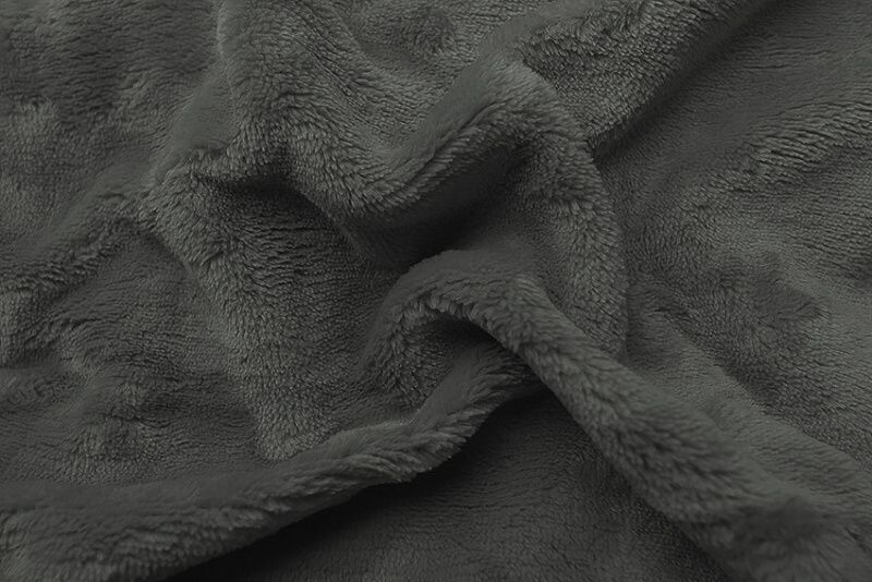 Mikroflanelová plachta ladená v tmavo šedej farbe Svitap Sleepwell
