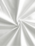 Jednofarebné luxusné saténové posteľné obliečky v čistej bielej farbe, | 140x200, 70x90 cm