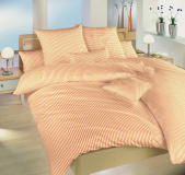 Bavlnené obliečky Prúžky oranžové | 140x200, 70x90 cm