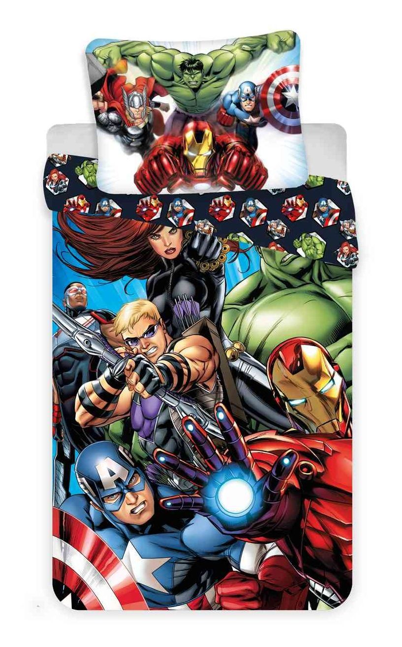 Kvalitné detské bavlnené posteľné obliečky Avengers 03, Jerry Fabrics