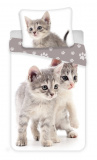 Kitten grey fototlač bavlnené obliečky