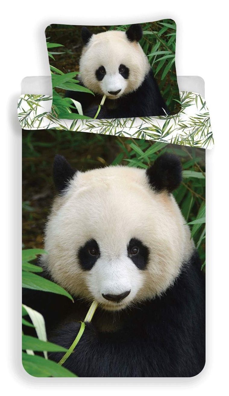 S roztomilým medvedíkom kvalitné bavlnené obliečky fototlač Panda 02, Jerry Fabrics