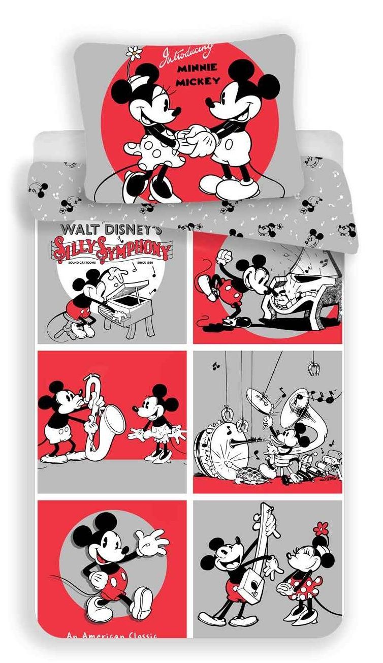Detské bavlnené obliečky s obľúbeným Mickeym a Minnie, Jerry Fabrics