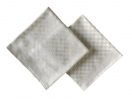 Jemný krepový uterák v béžovej farbe s kockovaným vzorom, | uterák béžový, rozmer 50x90 cm.