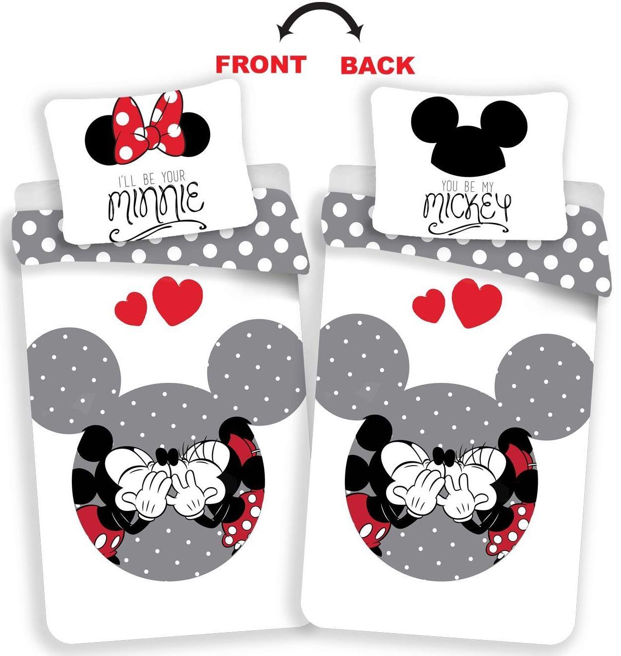 Detské bavlnené obliečky s postavičkami Mickey a Minnie, Jerry Fabrics