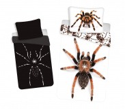 Moderné bavlnené obliečky s motívom pavúka sa svietiacim efektom, | 140x200, 70x90 cm