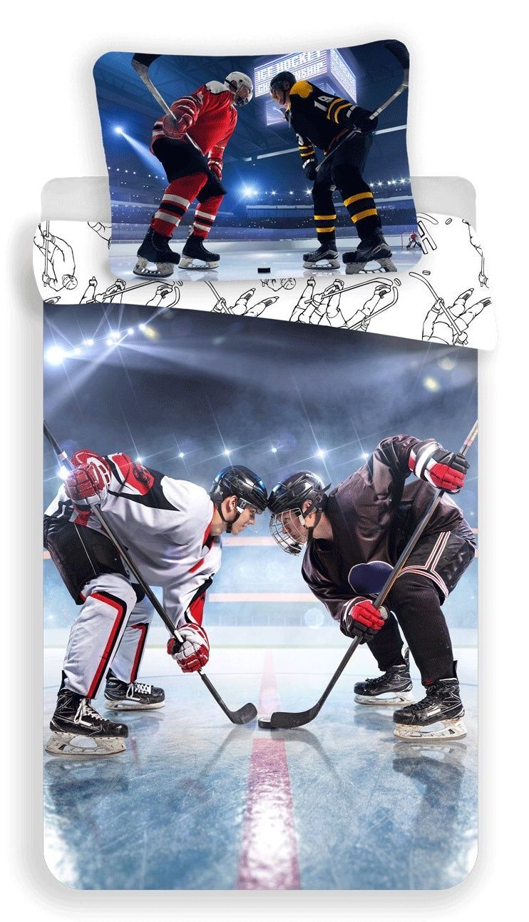 Bavlnené obliečky fototlač Hokej Jerry Fabrics