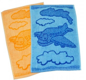 Detský uterák Plane 30x50 cm | rozmer 30x50 cm, blue - modrý, rozmer 30x50 cm, orange - oranžový