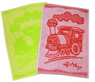 Detský uterák Train 30x50 cm | rozmer 30x50 cm, green - zelený, rozmer 30x50 cm, red - červený