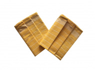 Utierka Pozitív Egyptská bavlna žltá / biela - 3 ks | rozmer 50x70 cm.