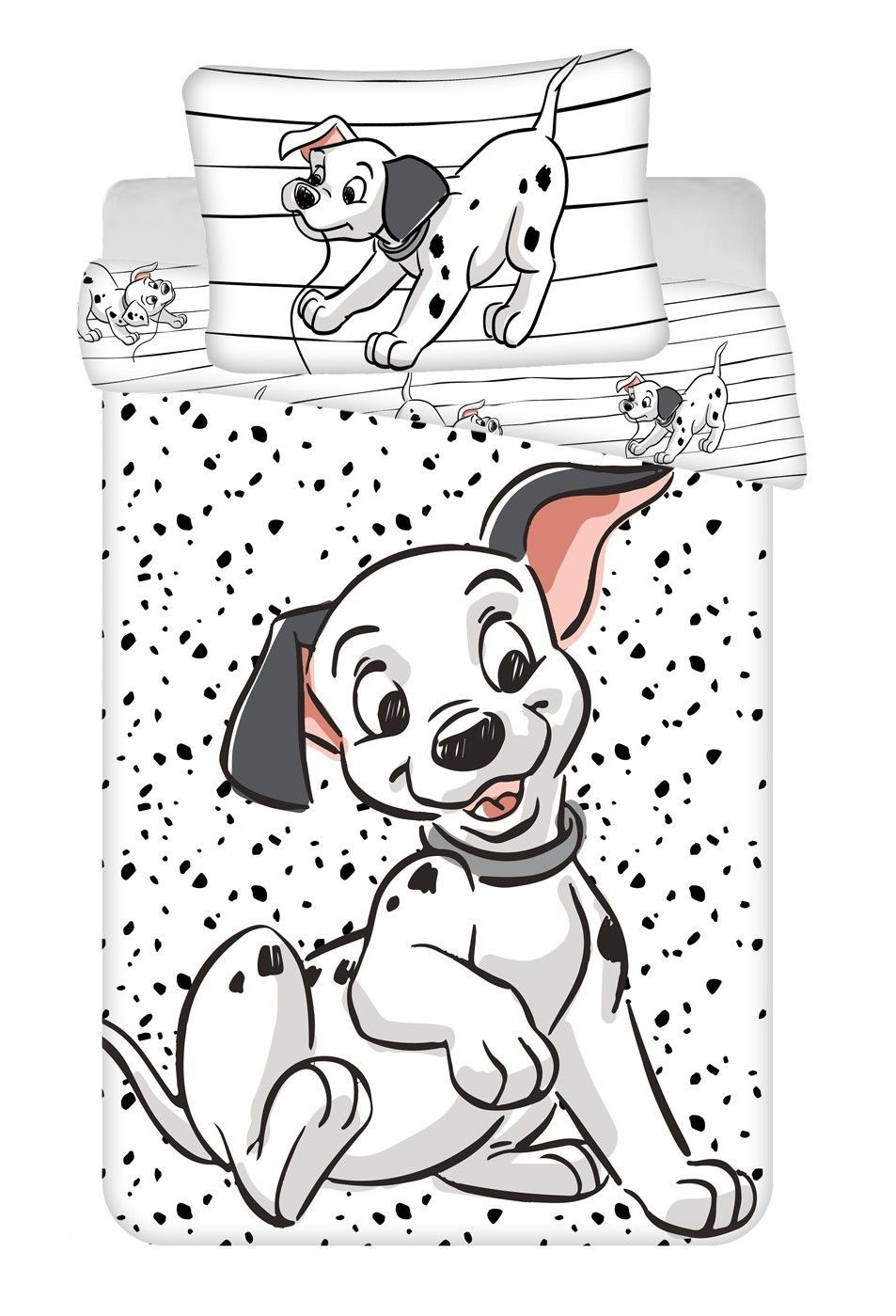 Disney obliečky do postieľky 101 Dalmatians "Lucky Stripe" baby Jerry Fabrics