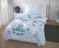 Bavlnené posteľné obliečky pre mladých Skate | 140x200, 70x90 cm, 140x220, 70x90 cm