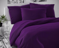 Luxusné saténové obliečky fialovej farby | 140x200, 70x90 cm, 40x40 cm povlak, 45x60 cm povlak, 50x70 cm povlak, 70x90 cm povlak