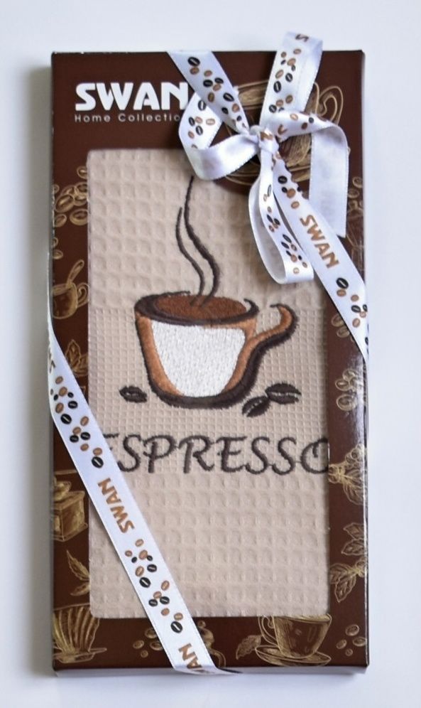 Darčekové balenie utierky SWAN Espresso 1 ks Praktik