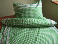 Kanafas zelený bavlnené obliečky