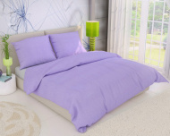 Jednofarebné krepové obliečky fialovej farby, | 140x220, 70x90 cm