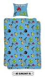 Bavlnené obliečky pre deti s motívom Angry Birds | 140x200, 70x90 cm