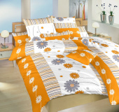 Obliečky bavlna Gardénia oranžová | 140x200, 70x90 cm