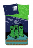 Detské bavlnené obliečky s motívom hry Minecraft Sssleep Tight, | 140x200, 70x90 cm