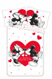 Detské obliečky Mickey and Minnie "Love 05", | 140x200, 70x90 cm