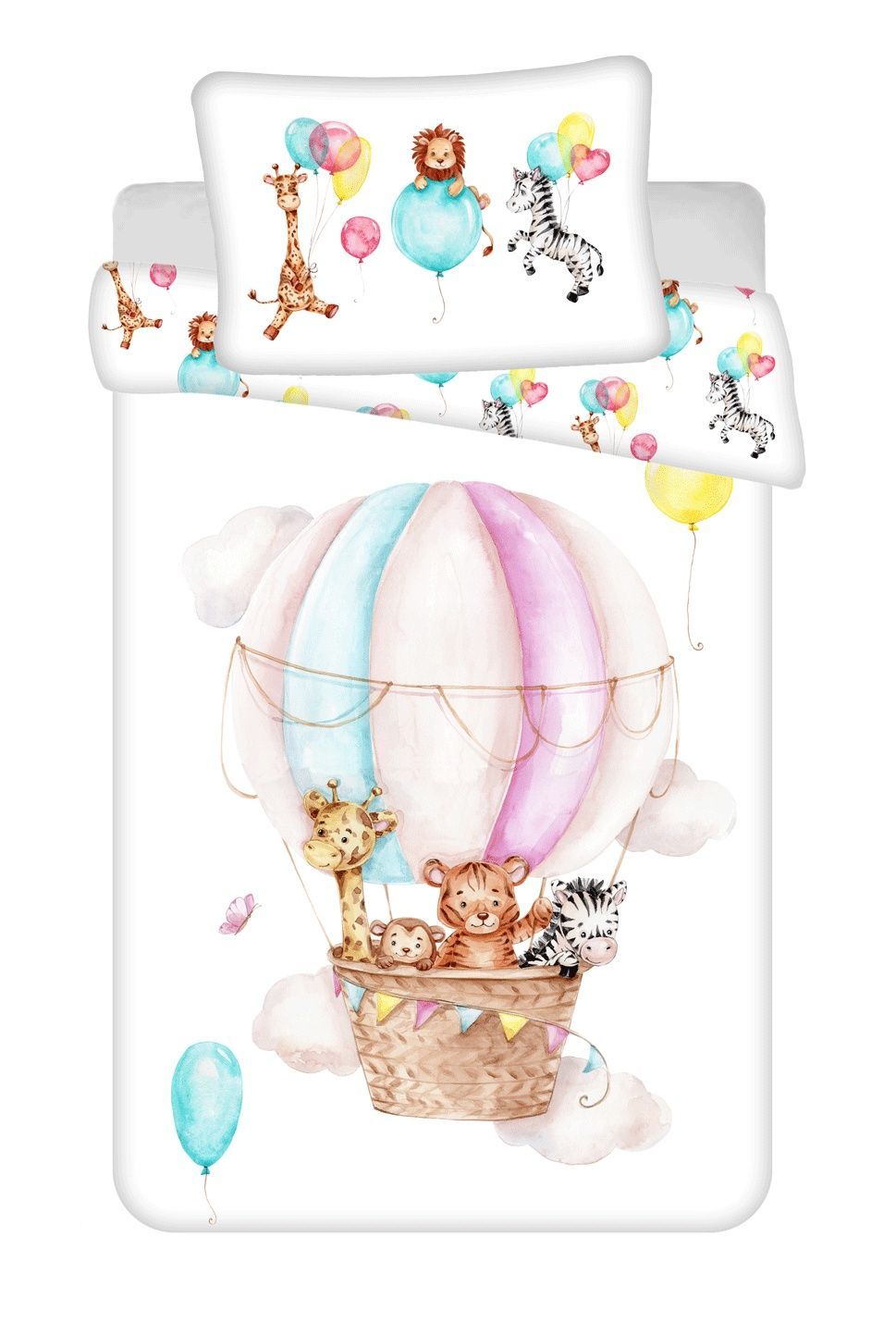 Disney detské obliečky do postieľky Zvieratká Flying balloon baby, Jerry Fabrics