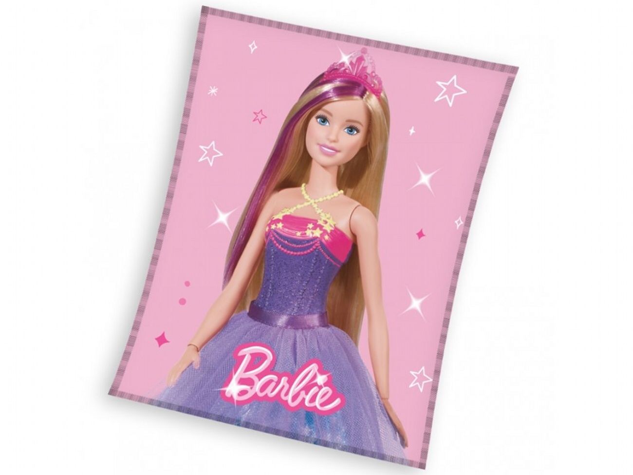 Detská fleecová deka Barbie princezná Carbotex