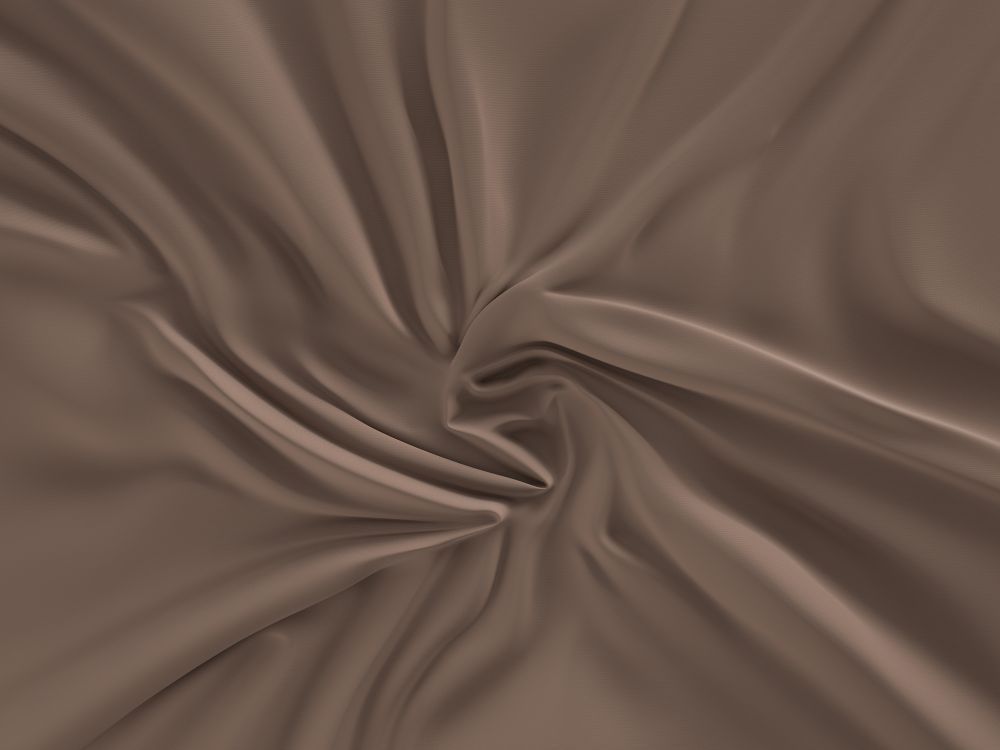 Saténová plachta v tmavo hnedej - čokoládovej farbe, Kvalitex