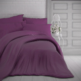 Saténové obliečky LUXURY COLLECTION - purpurové s prúžkom | 240x200, 2x70x90 cm, 40x40 cm povlak, 45x60 cm povlak, 50x70 cm povlak, 70x90 cm povlak