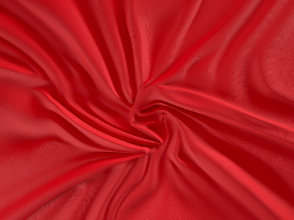 V príjemnej teplej farbe luxusné saténové posteľné prestieradlo červené, Kvalitex