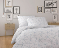 Bavlnená posteľná bielizeň NORDIC COLLECTION DANICA biela | 40x40 cm povlak, 45x60 cm povlak, 50x70 cm povlak, 70x90 cm povlak