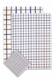 Extra savý uterák 50x70 Káro mix modrý | 3 ks