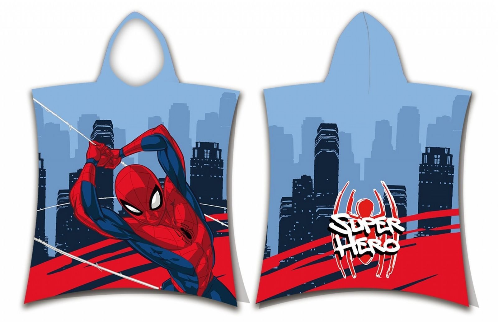 Plážový uterák pončo Spider-man Super hrdina Jerry Fabrics
