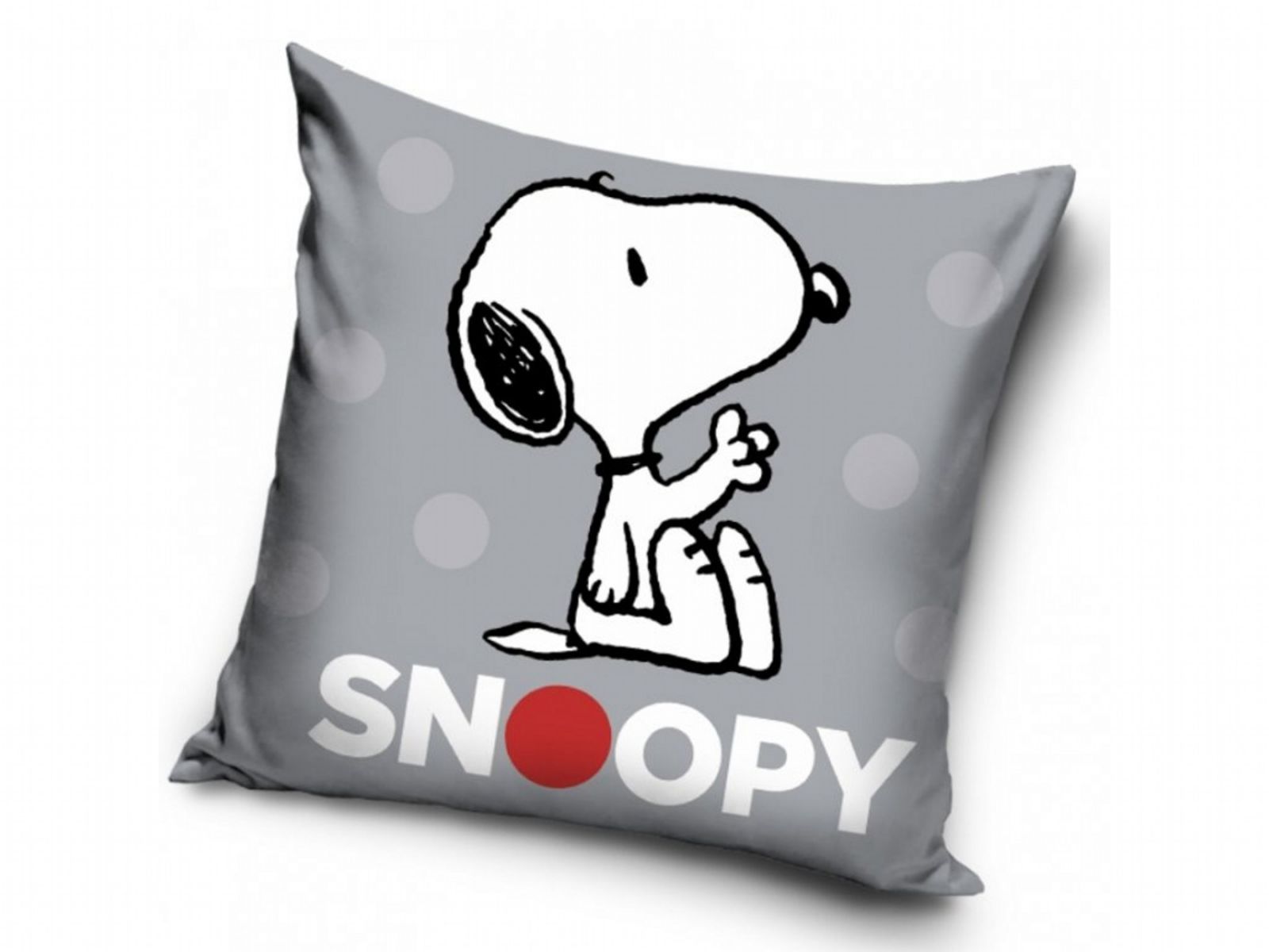 Vankúš Snoopy sivý Carbotex