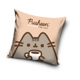 Obliečka na vankúš Pusheen Pussycat Coffee Time | 40x40 cm